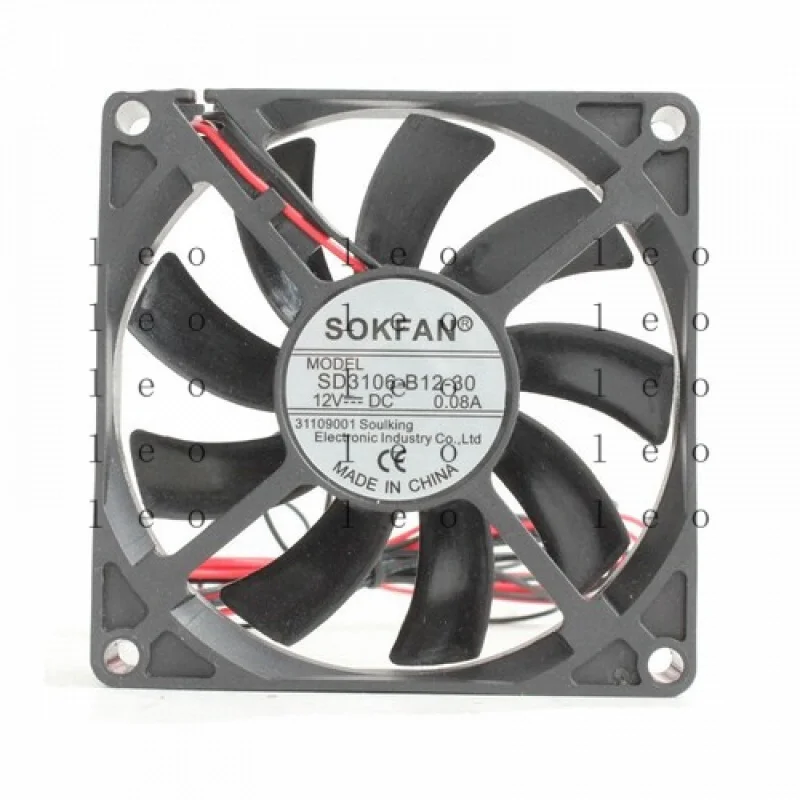 

CC for SOKFAN SD3106-B12-30 8015 12V 0.08A 8cm 2-wire inverter DC cooling fan