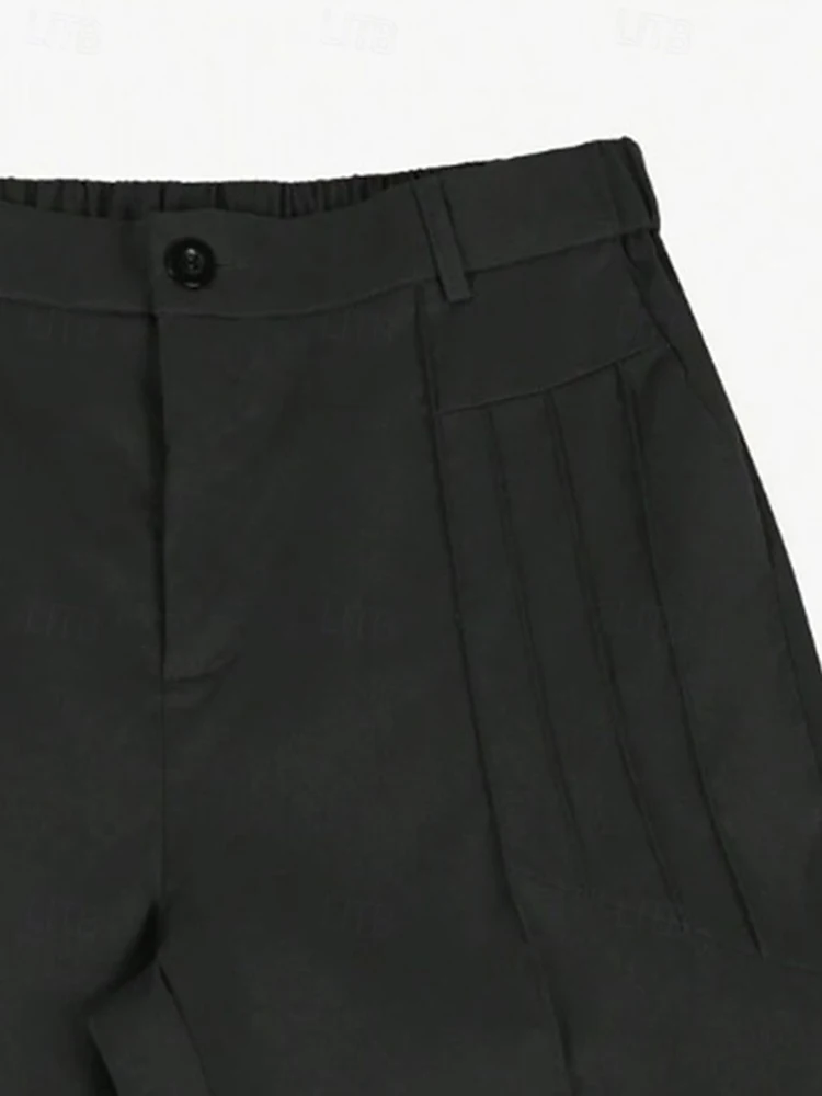 خمر مطوي مطاطا سليم سروال شكل قلم رصاص الرجال ربيع الخريف الرياضة عادية بلون بنطلون رجالي قيعان أنيقة الشارع الشهير