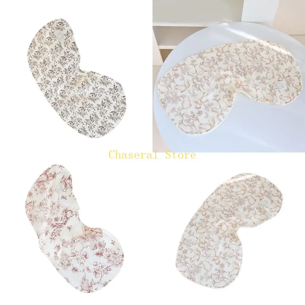 E7CE Newborn Shoulder Burp Cloth Multipurpose Absorbent Burping Rags with 6 Layer