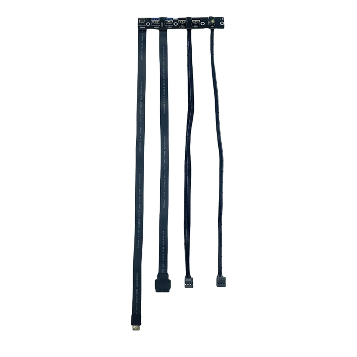 ATP-USB 3.0 Panel frontal Hub IO Panel 2 puertos USB3.0 + 2 puertos USB2.0 + 1 puerto TIPO C 20G + interruptor LED para PC Case Desktop Negro