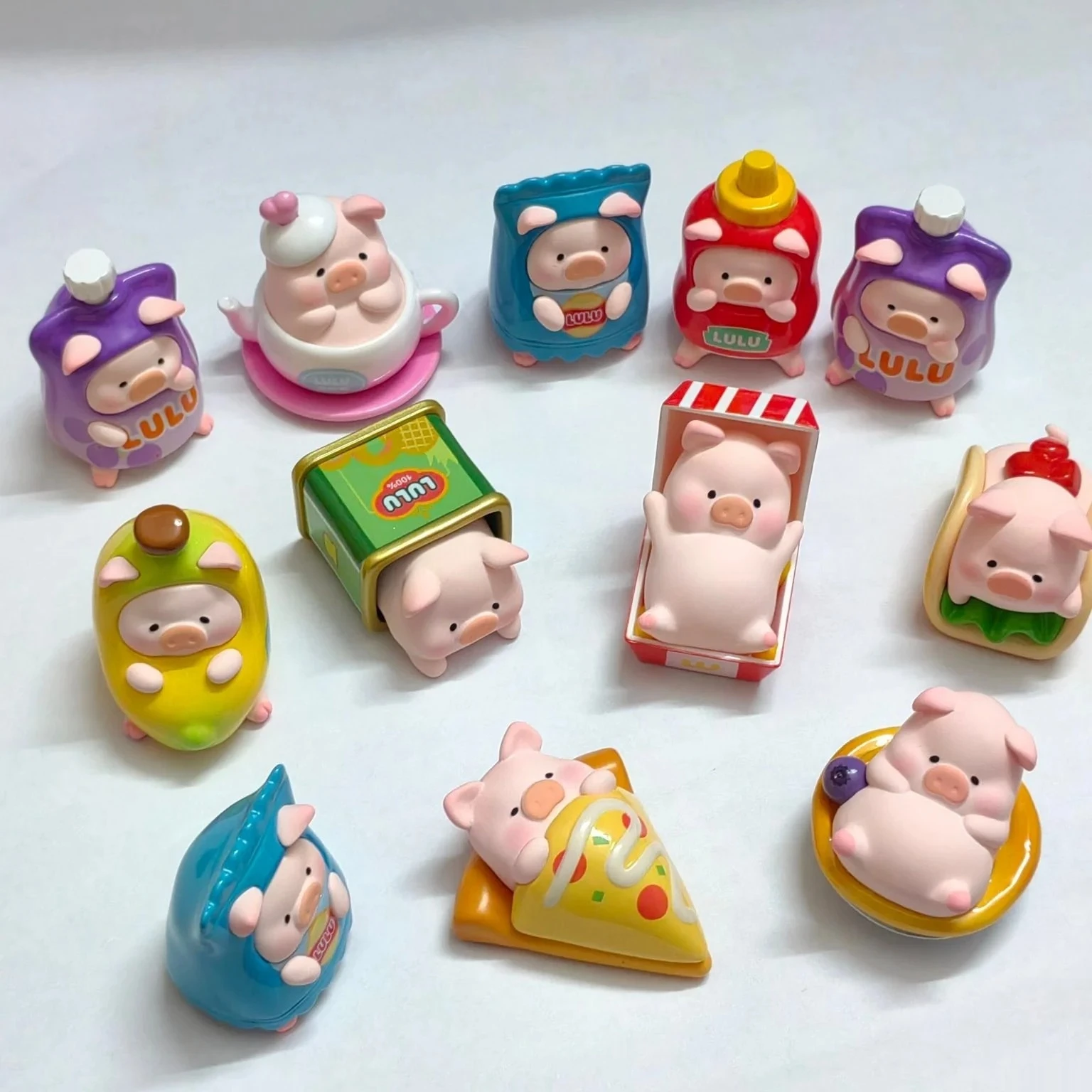 

In Stock Canned Pig Lulu Mini Doll Convenience Store Series Trendy Blind Box Kawaii Surprise Box Desktop Decoration Toys Gifts
