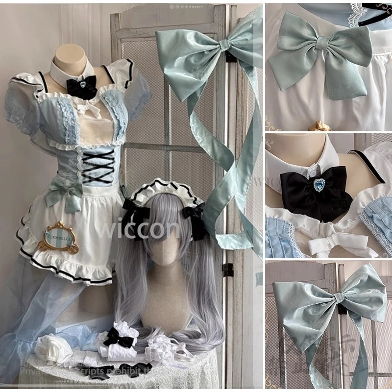 

Game Goddess of Victory: NIKKE Cinderella Y2k Cosplay Maid Dress Lolita Jirai Kei Outfits Costume Full Set Wigs Halloween Party