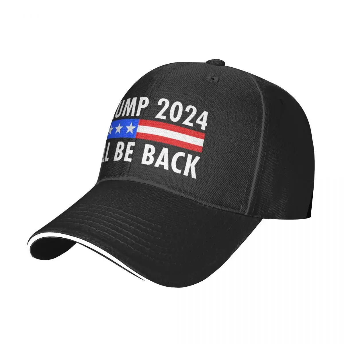 Trump 2024 I'll Be Back 1506 Hat Women Hat Hats Woman Baseball Cap Baseball Cap For Men Man Hat Baseball Cap