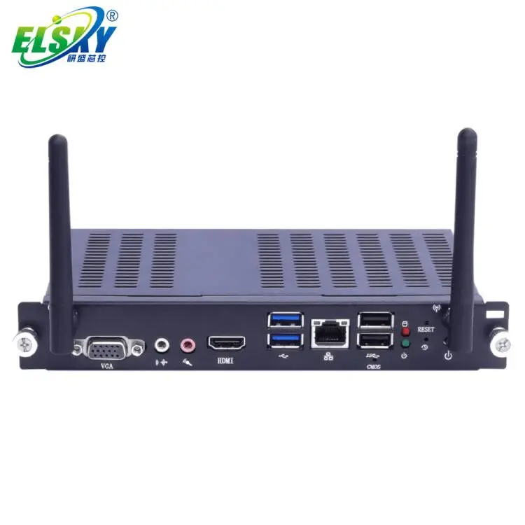 New ELSKY Hot Sale OPS-10U Support Core I7 DDR4 16G DC12V DP Optional RJ45 USB3.1 with Win 10 Mini Pc Ubuntu Linux