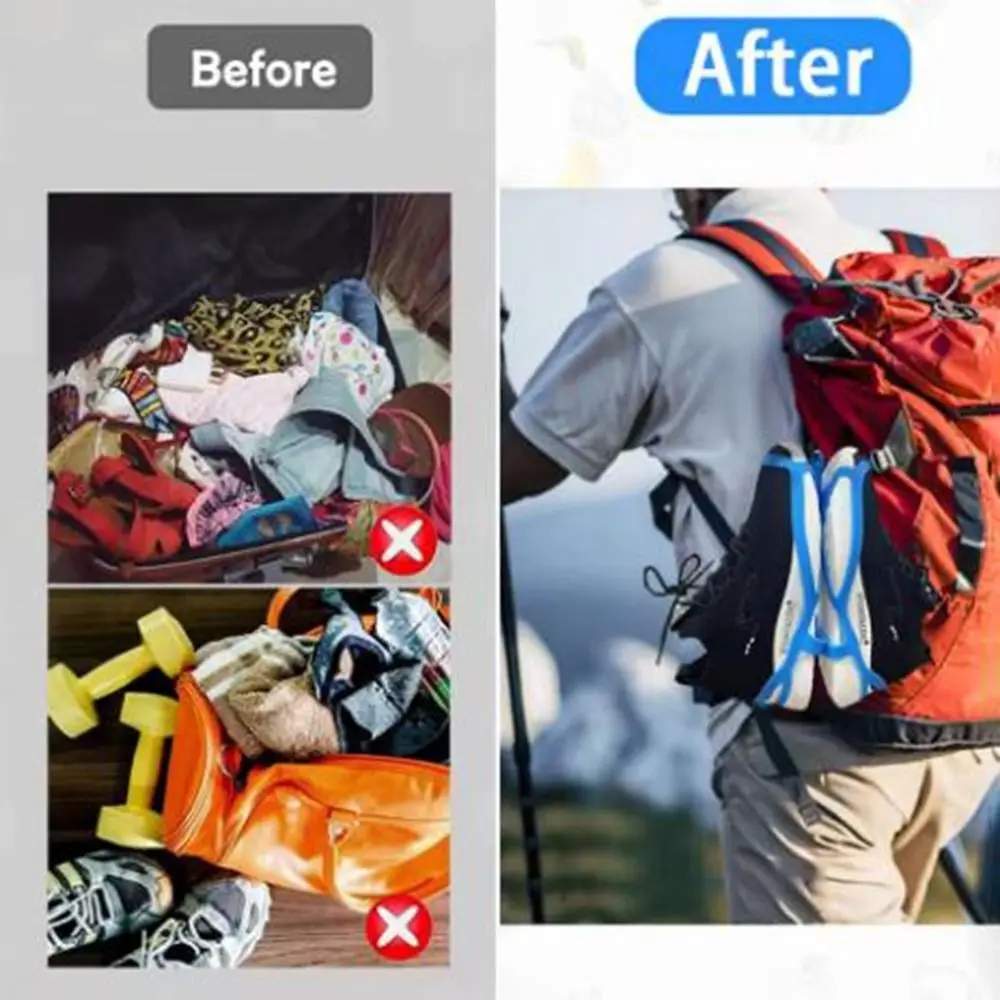 

Silicone Bag Shoe Clip Wear-resistant Quick Drying Sneaker Storage Clamp Waterproof Space Saving Shoe Storage Organizer