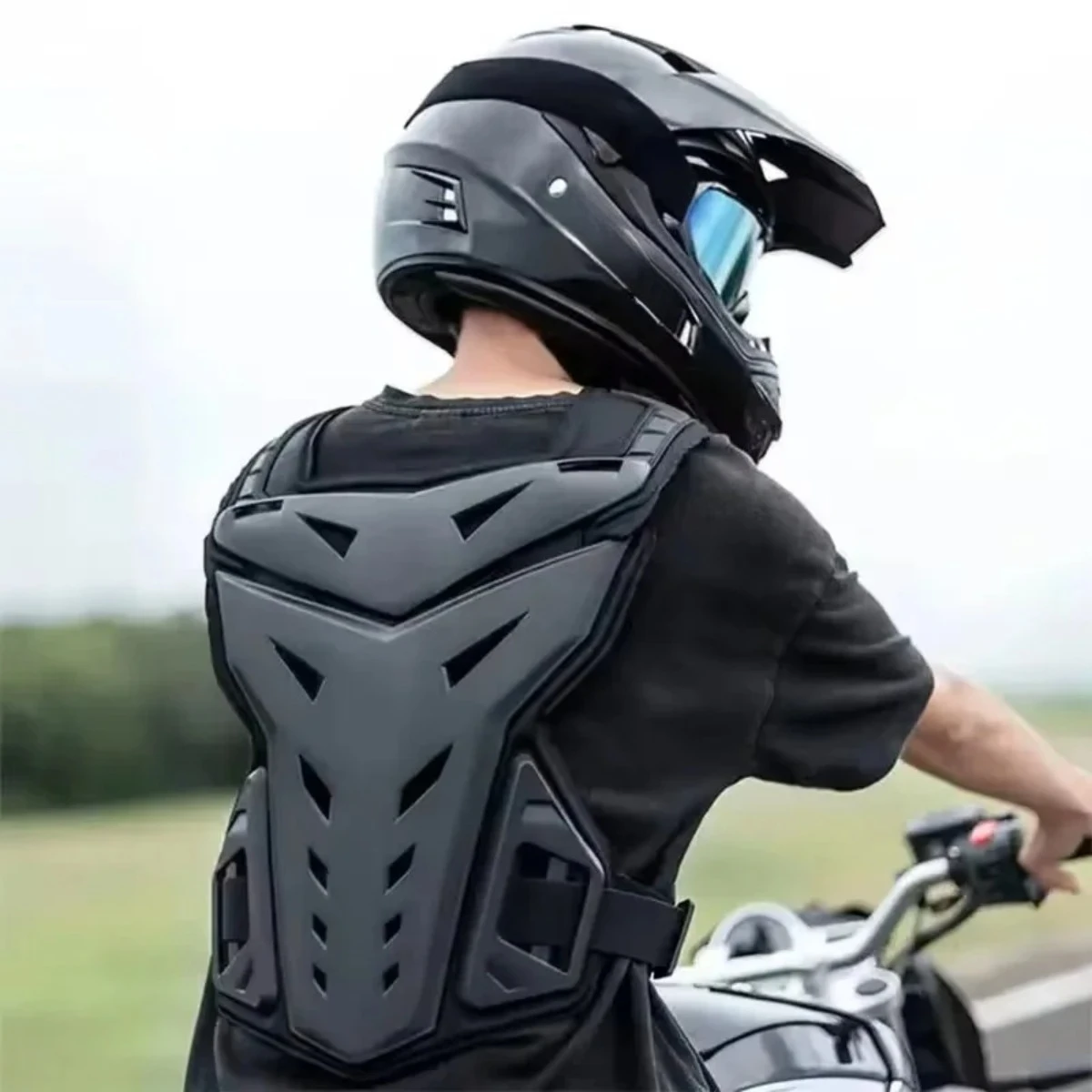 Motorradjacke Rücken- und Brustschutz Motocross Körperpanzerung Moto-Weste für Offroad-Dirt-Bike Schutzausrüstung – Detail 1