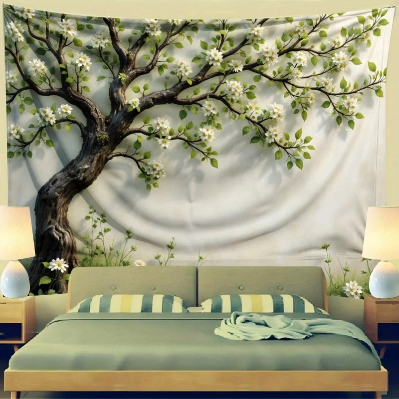 Magic Garden Art Landscape Tapestry Indoor And Outdoor Party Decoration Peaceful Natural Theme Home Polyester Fiber Wall Hanging