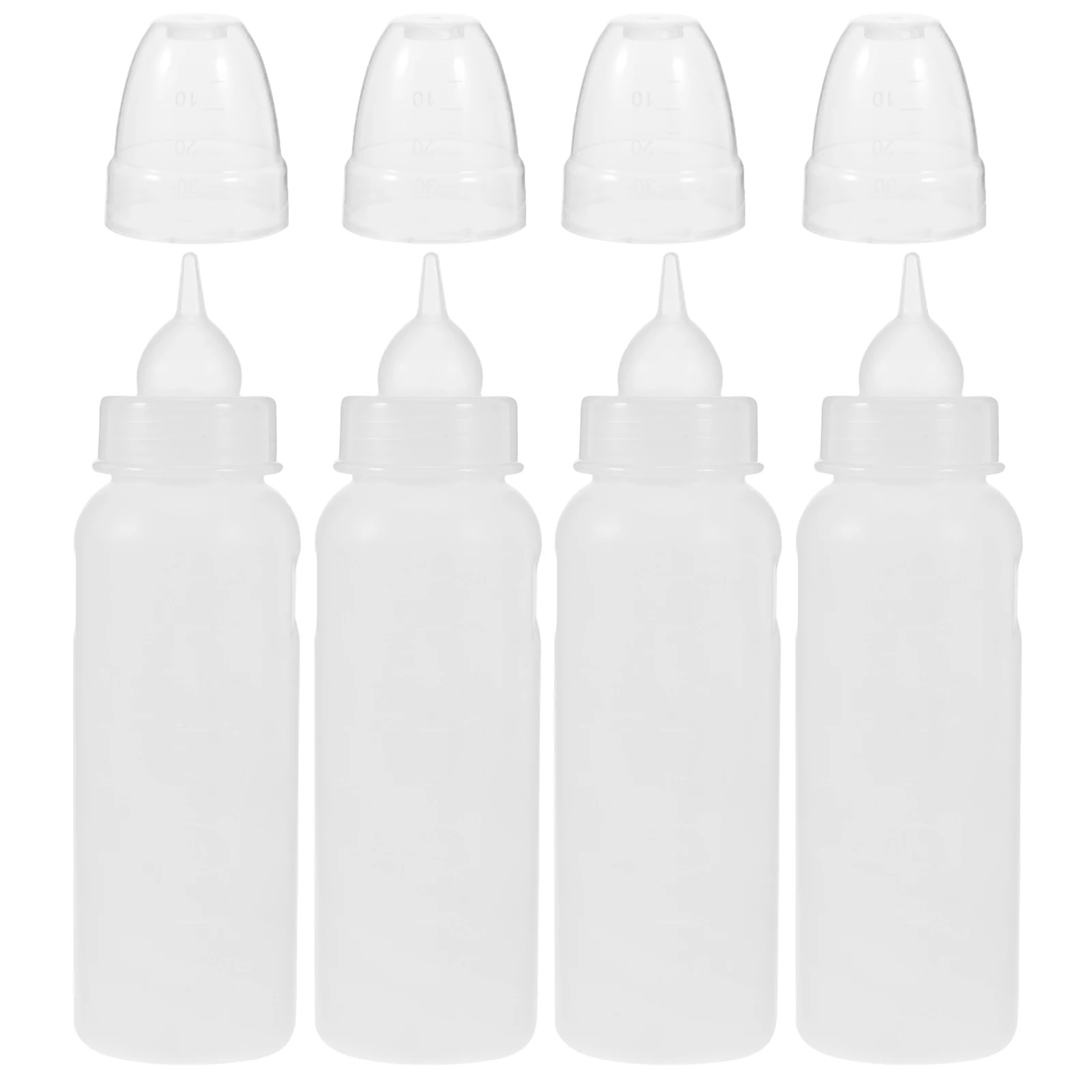 

4pcs Animal Milk Feeder Calf Nursing Bottle Pet Feeding Bottles for Lambs Goat Feeder Cattle Polyethylene Livestock Drink Bottle