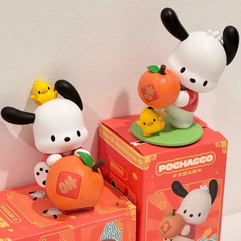 Sanrio pochacco ตุ๊กตาการ์ตูนน่ารักและสร้างสรรค์, ใหม่ตุ๊กตามือรุ่นทันสมัยและใช้งานได้หลากหลายของตกแต่งตั้งโต๊ะของขวัญวันหยุด