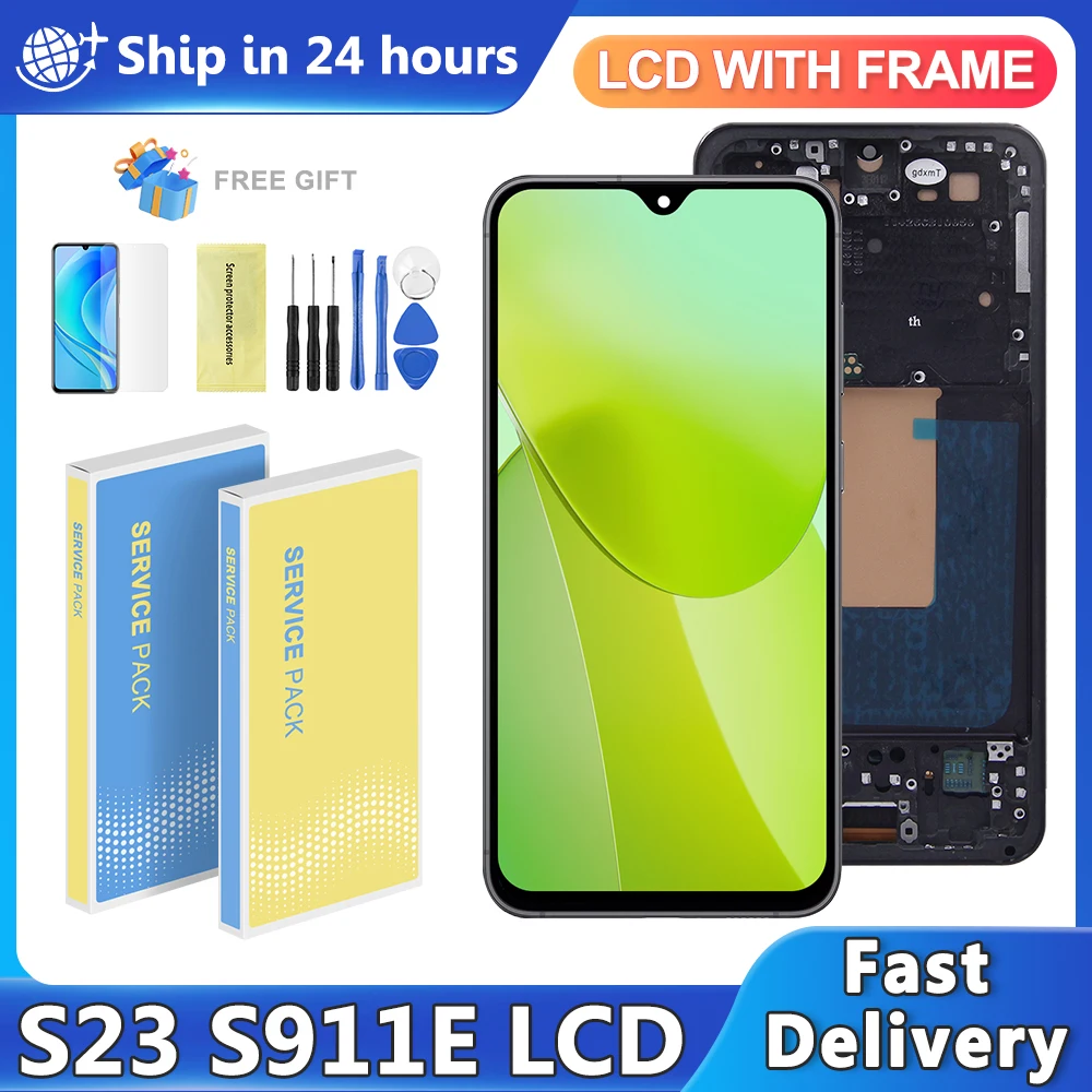 

TFT For Samsung Galaxy S23 S911B S911B/DS Lcd Display Digital Touch Screen Assembly Replacement For S23 Display Screen