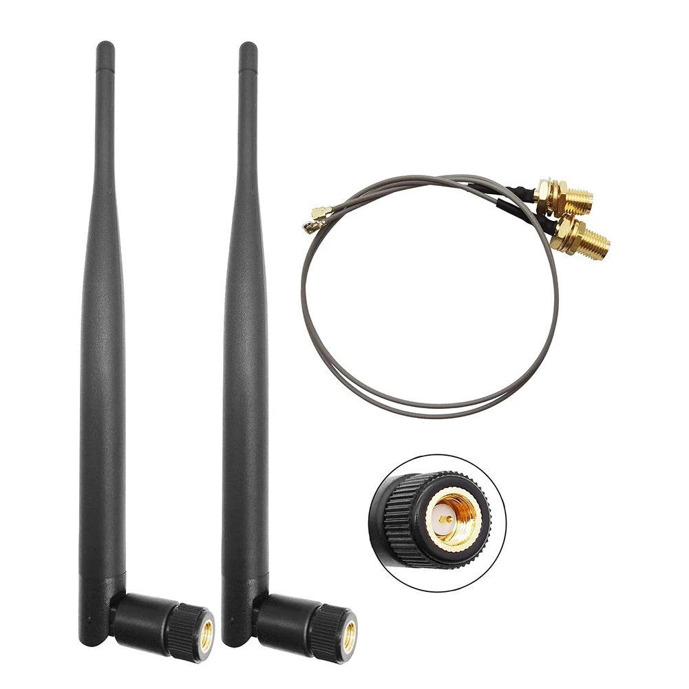 Set of 2 High Performance 915MHz For LoRa Antennas with For IPEX Cable and 5dBi Gain for Communication Applications