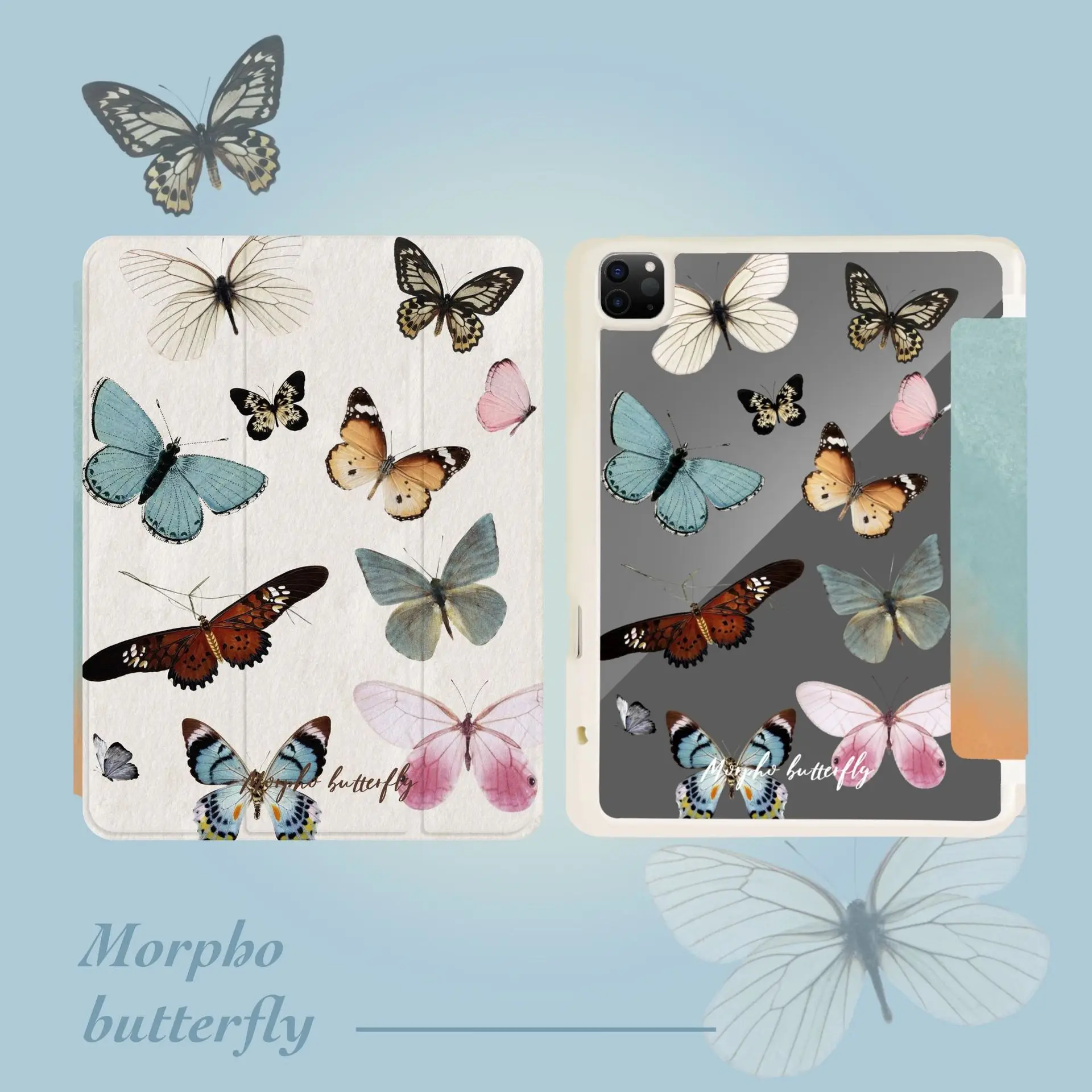 

Butterfly Case for 2024 IPad Air 6 M2 11 Pro 11 12.9 13 Inch Case 9.7 10.2 5th 6th 7th 8th 9th 10th Gen Air5/4 10.9'' Funda