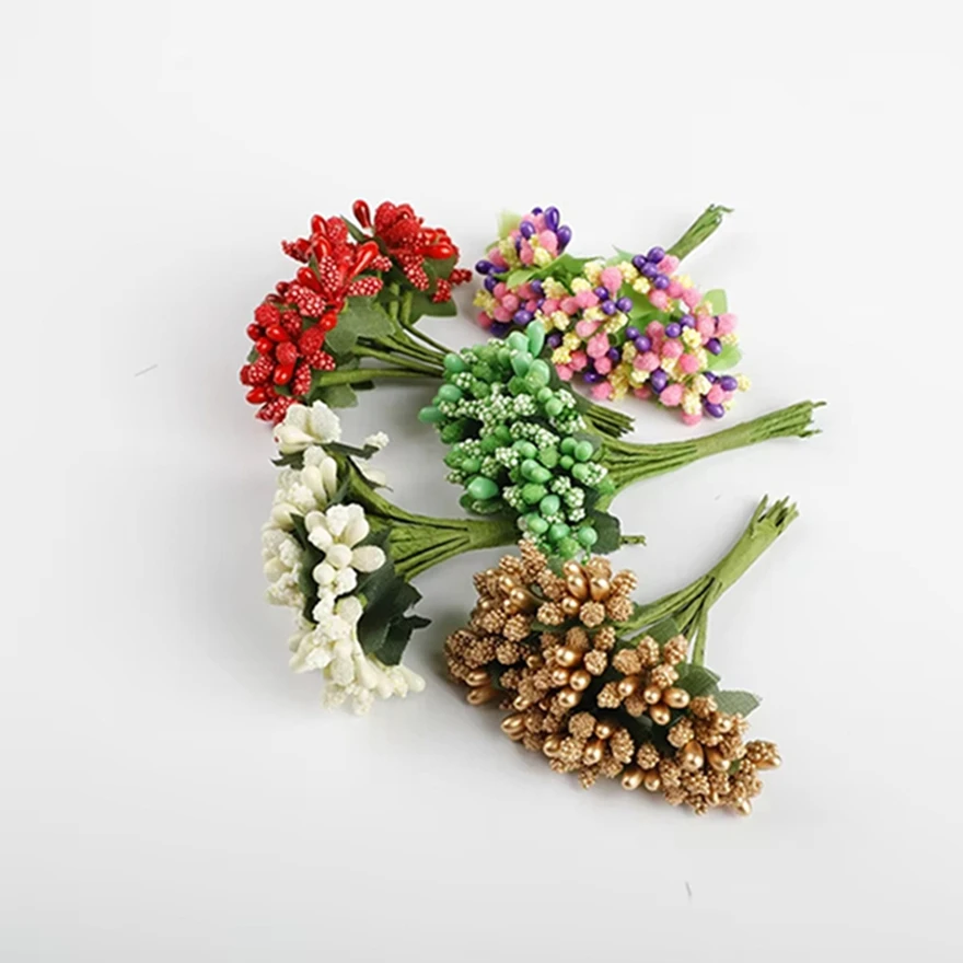 3-teilige künstliche Blumen, DIY-Geschenke, Pralinenschachtel, Heimdekoration, Hochzeitsblumen, Kränze, Staubblatt, Sammelalbum, Geburtstag, DIY, Geschenkbox, Füller