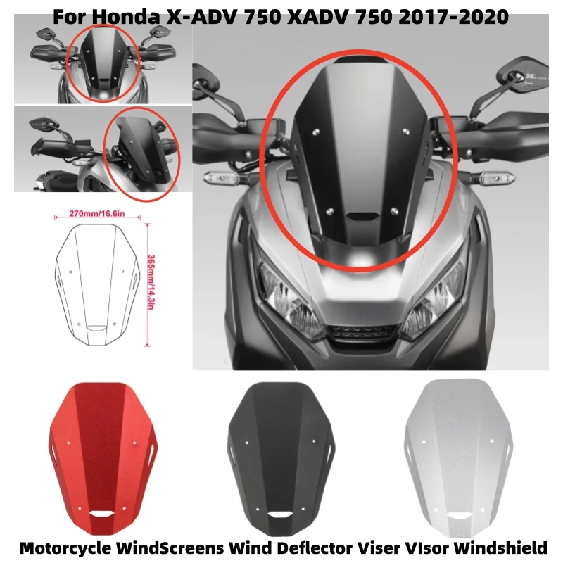 

Motorcycle WindScreens Wind Deflector Viser VIsor Windshield For Honda X-ADV 750 XADV750 2017-2020