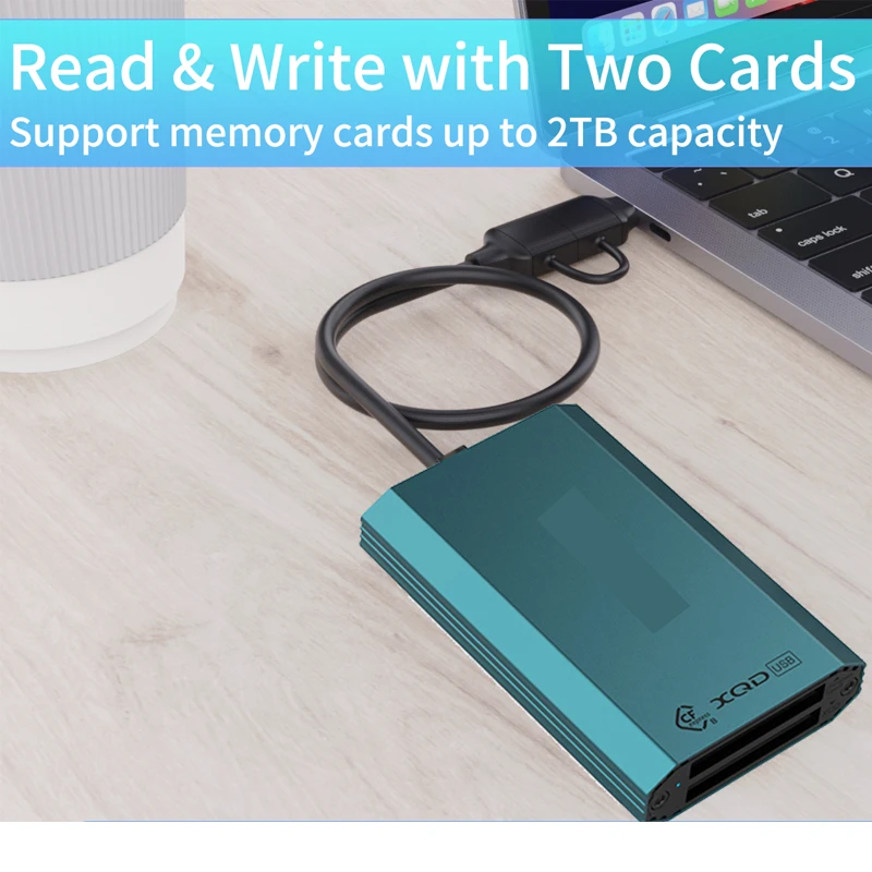 متعددة الوظائف الفاصل محول محول التوصيل والتشغيل USB Hub CF/XQD/SDXC/SDXS USB قارئ بطاقات 10Gbps محطة إرساء الكمبيوتر المحمول