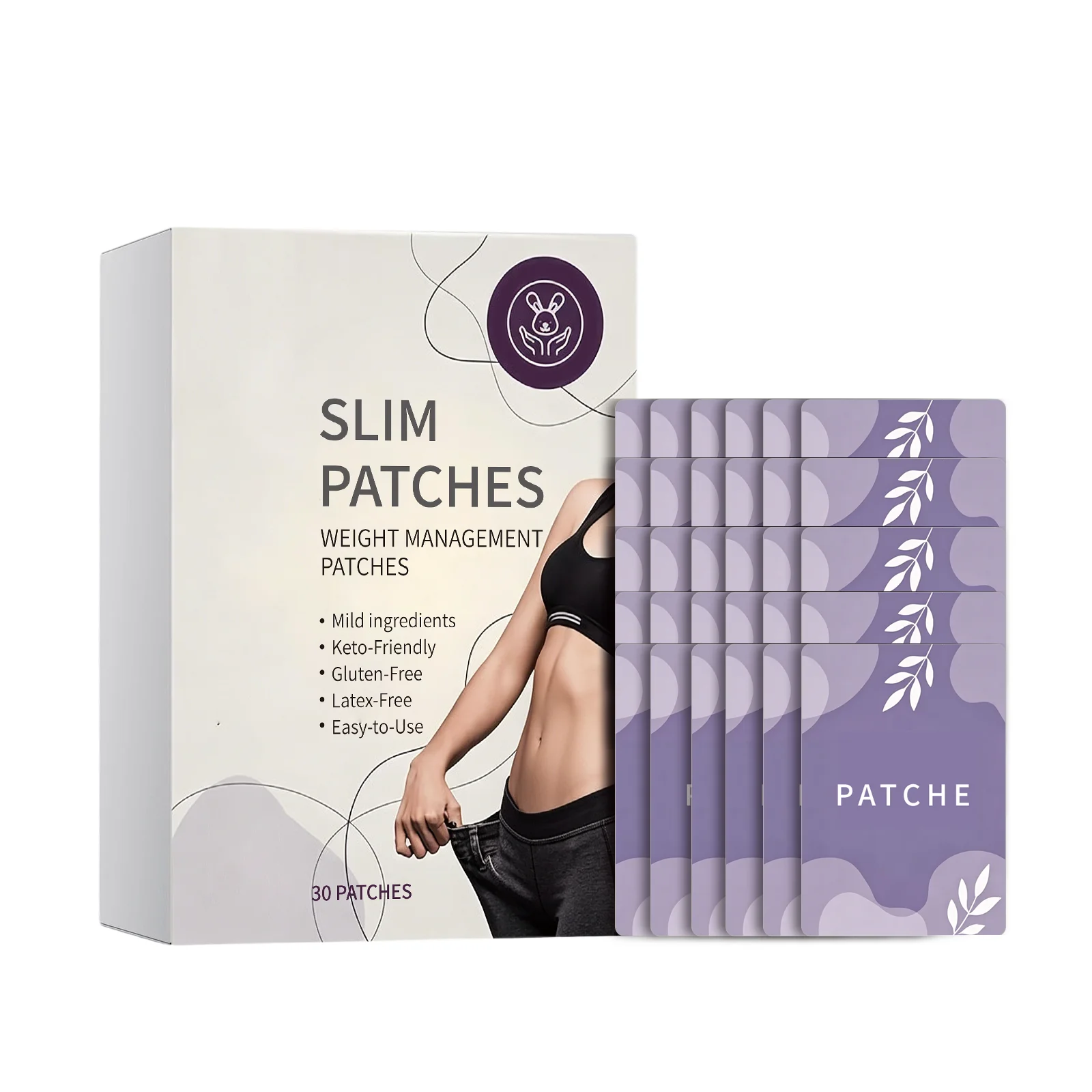 30pcs Weight Management Assistance Patch Easy To Use Body Weight Loss Sticker Body Care Patch For Belly Fat Burning Slimming