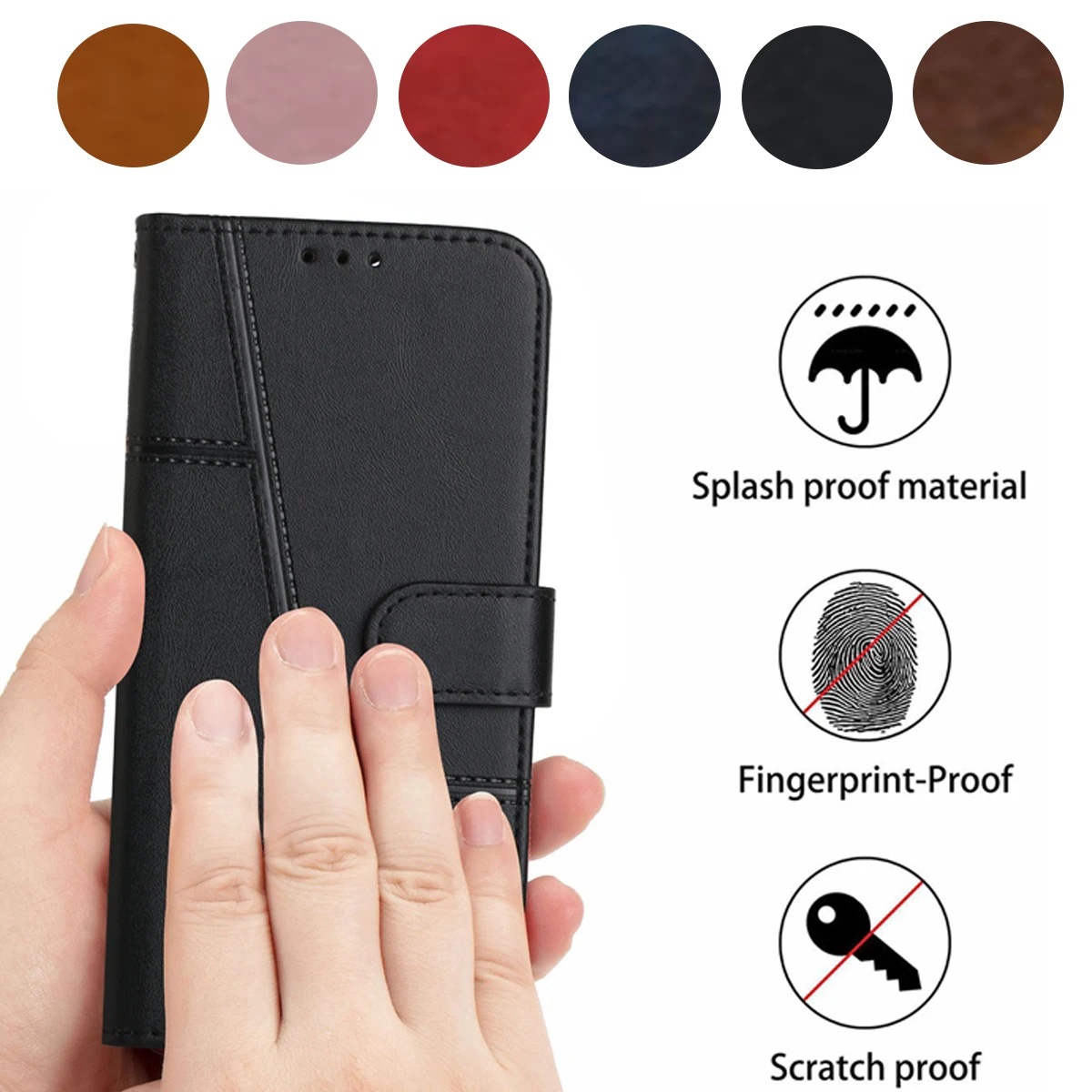 حافظة لهاتف OPPO Reno 12F 5G حافظة لهاتف oppo Reno12 F حافظة هاتف Reno 12 Pro 12Pro 12F 5G حافظات جلدية Fundas