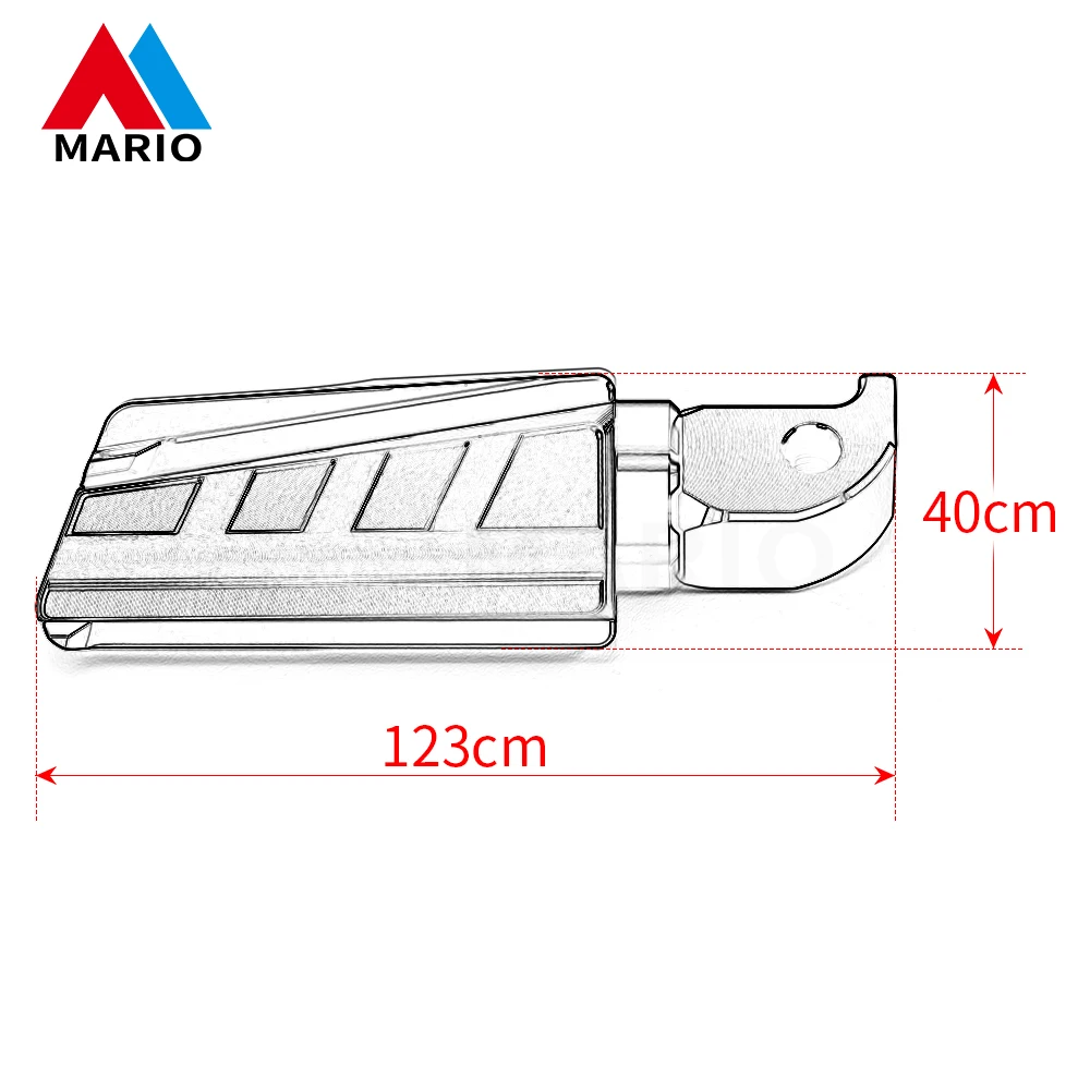 For Yamaha XMAX X MAX 125 250 300 400 2010 2011 2012-2021 Motorcycle Accessories Scooter Rearset Footrests Foot Rest Foot Pegs