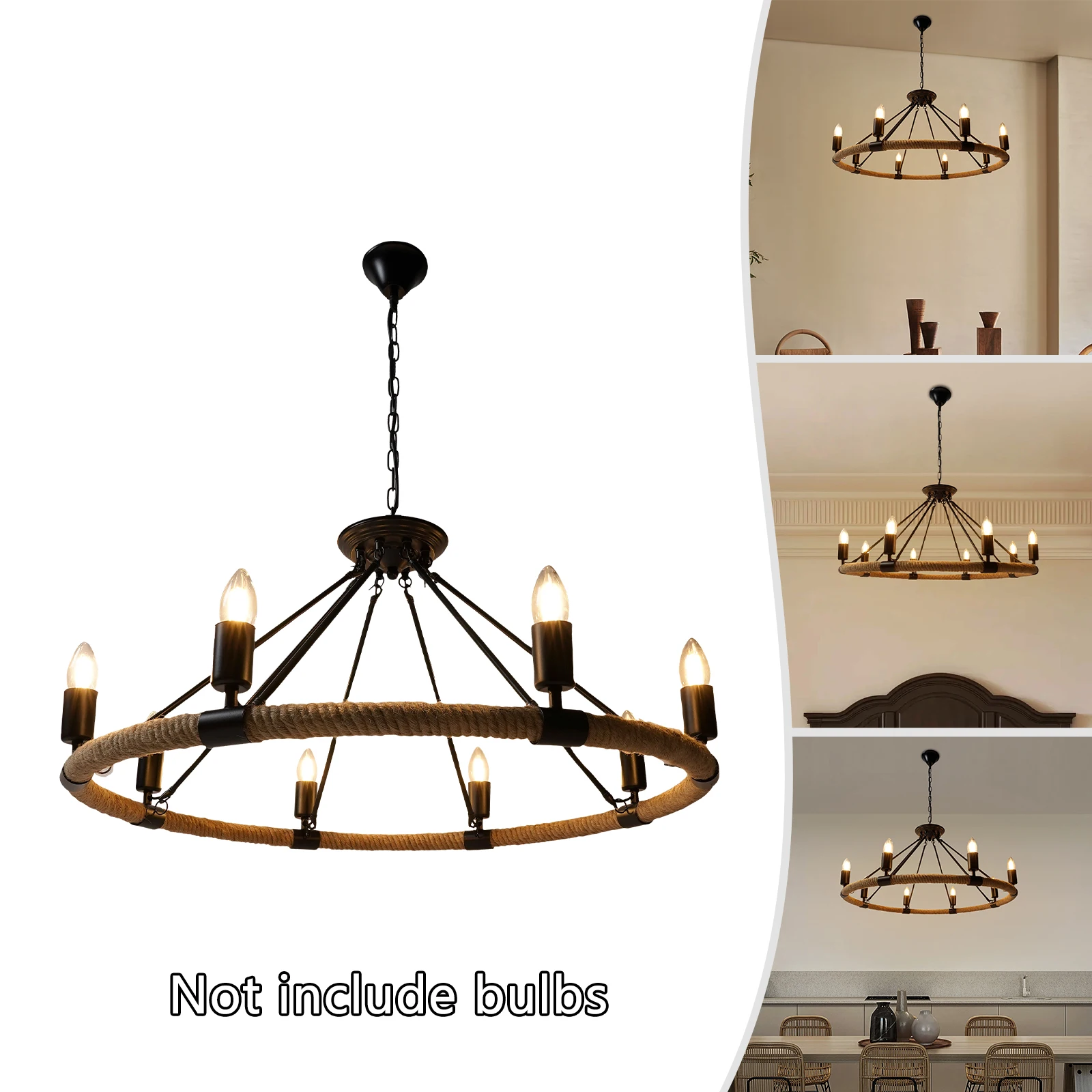 

Retro Living Room Chandelier Lighting Vintage Luster LED Loft Chandeliers Decoration Suspend Chandelier