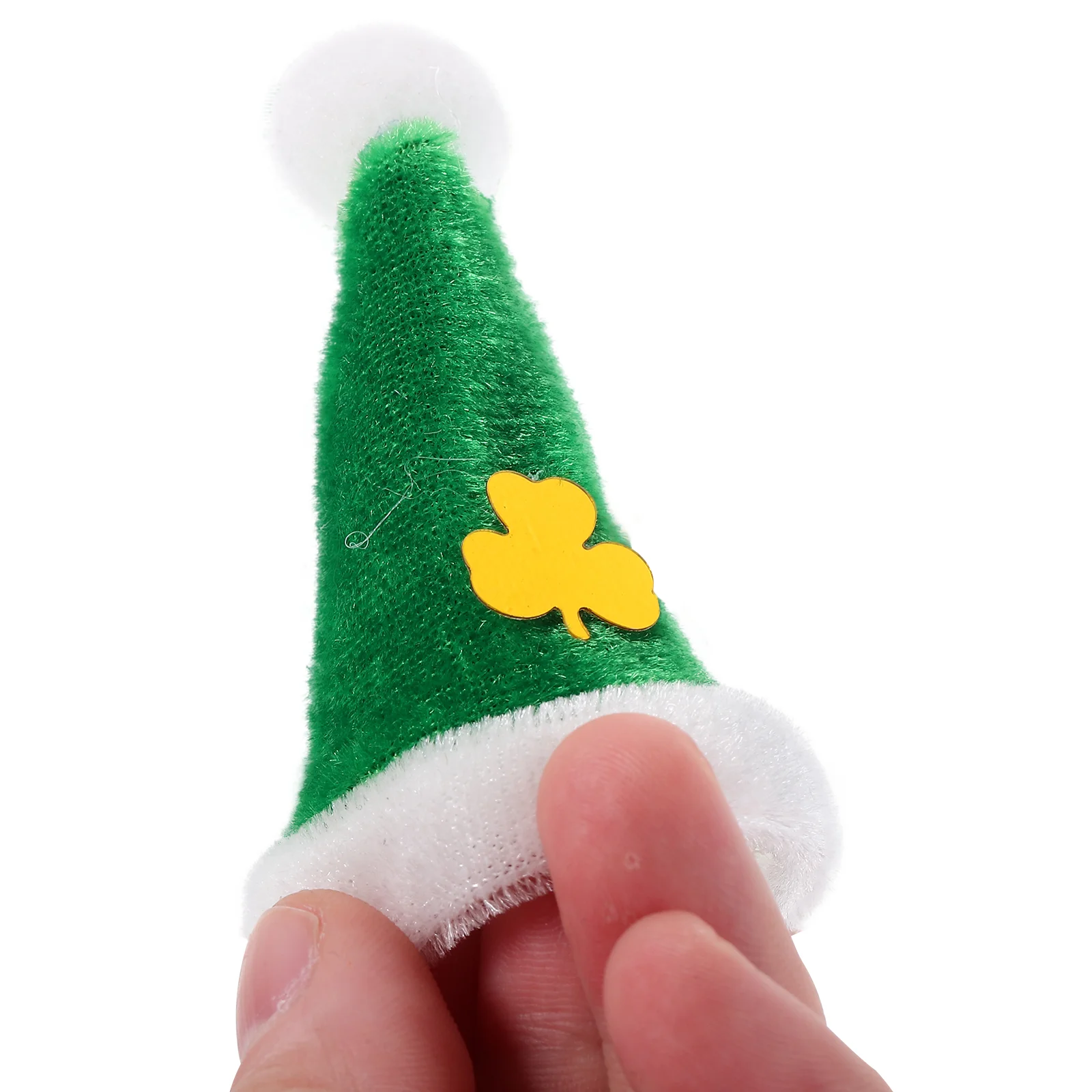 20-delige mini-namenten pluche hoeden accessoires Saint Patricks Day decoraties ambachtelijke benodigdheden miniatuur hoed