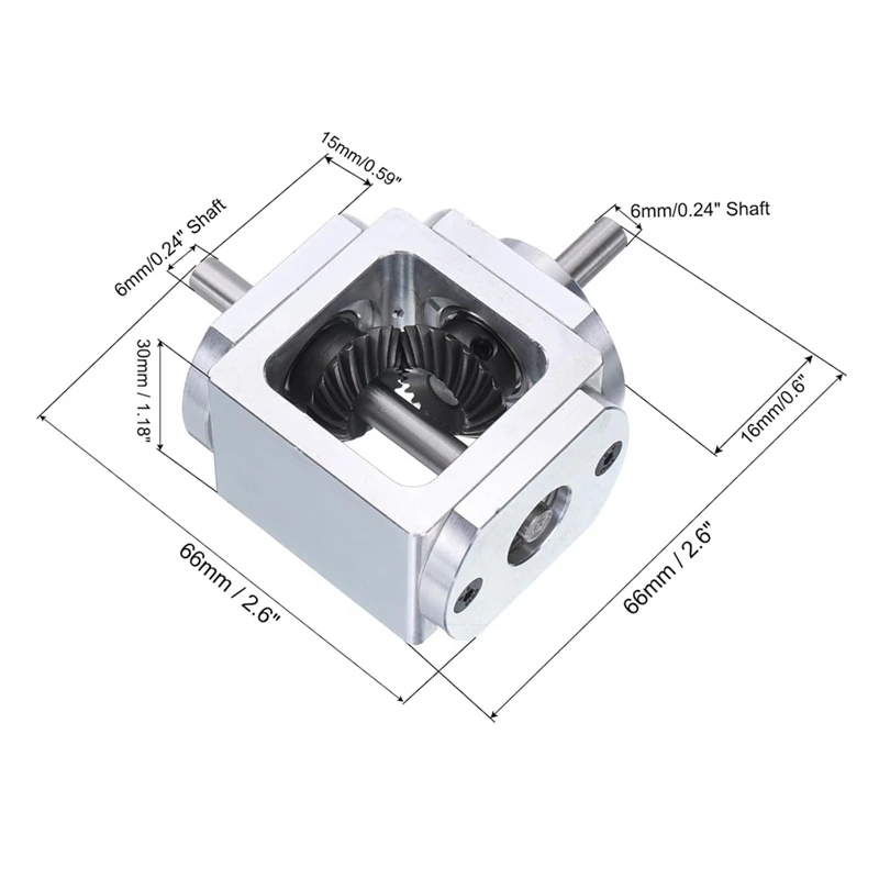 Gear-Box 90 Degree Right Angle Bevel Gear-Box 1:1 Single Output ShaftJAS