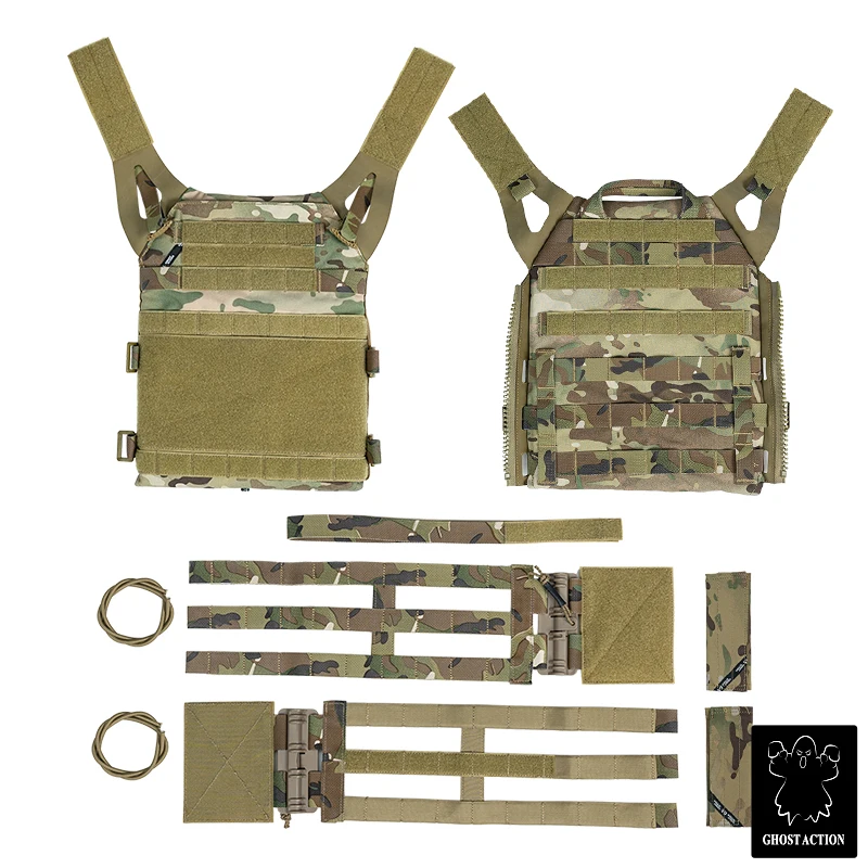 JPCベスト2.0 マルチカム＋ten speed Ghost Action Tactical Vest JPC2.0 Front Hook&loop Back MOLLE Plate