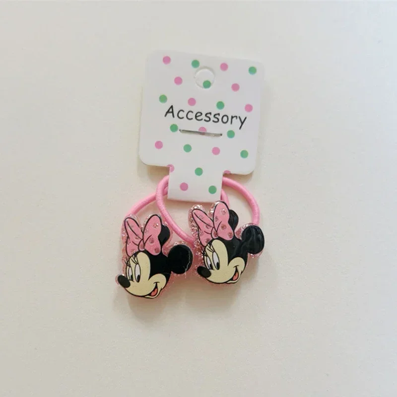 Pince à cheveux Minnie Mouse pour enfants, nœud papillon de dessin animé, barrettes BB, élastique, épingle à cheveux, élastique, vêtements de sauna, cadeaux pour filles, rose, rouge