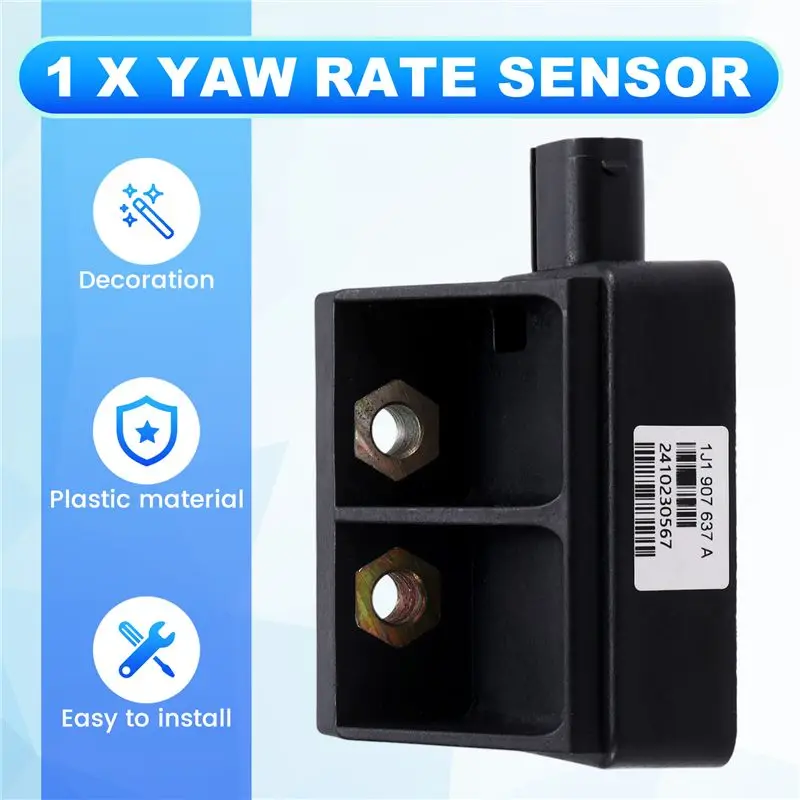 Reliable-1J1907637A Car Yaw Rate Sensor ESP Sensor For VW Bora Beetle Golf 1999-2001 A3/S3/Sportb 1997-2003 1J0 907 657 A