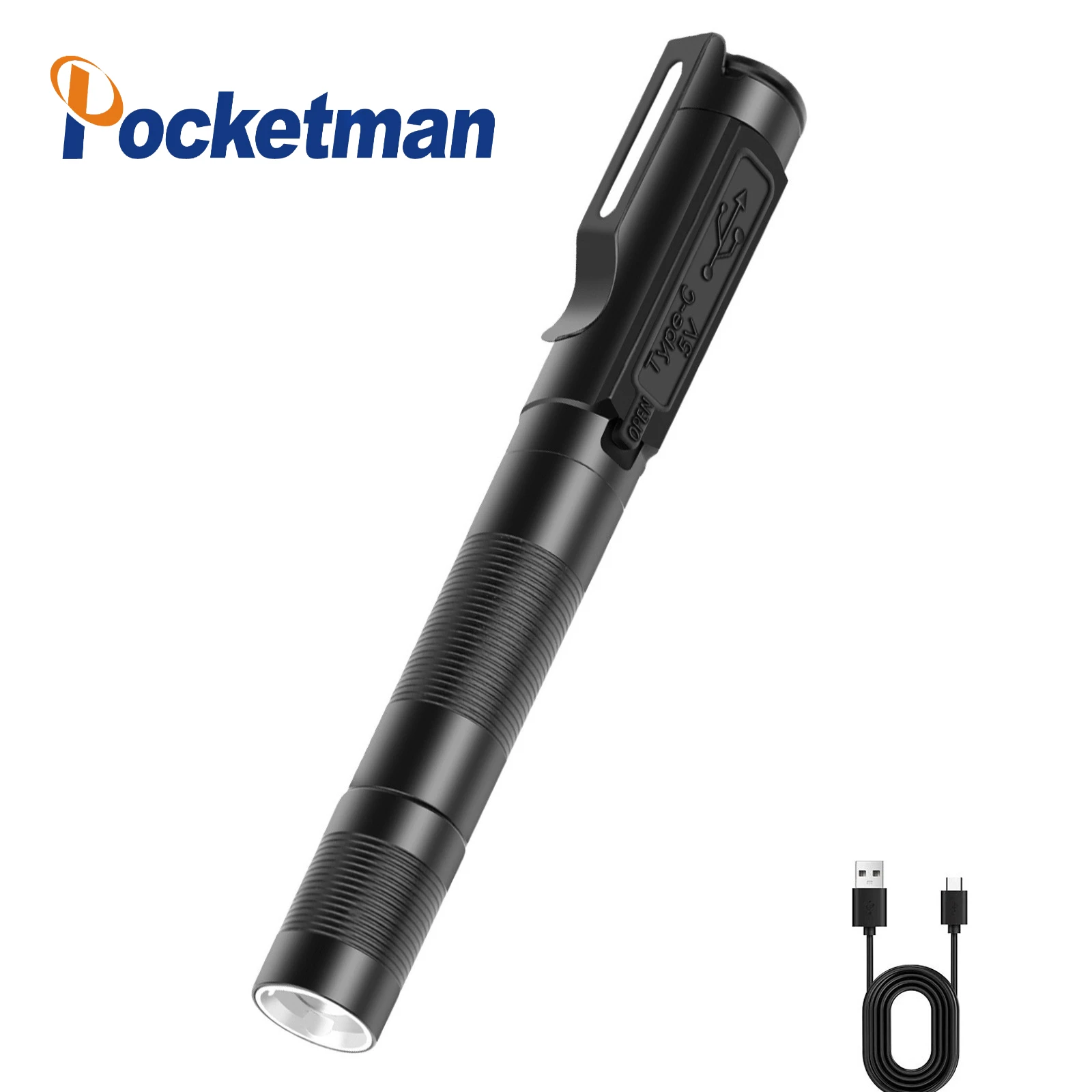 3 Modes Pen Light Telescopic Flashlight Waterproof for Camping Maintenance Hiking Outdoor