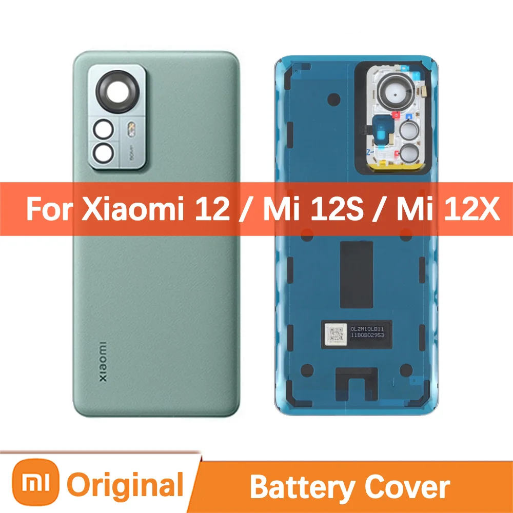 

Original Rear Battery Cover For Xiaomi 12 Mi12 Back Door Housing Mi 12S 12X Phone Parts Shell Replacement 2201123G 2201123C