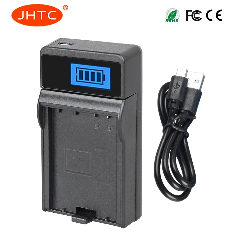 Cargador de batería JHTC LP-E8 LP E8 LPE8 para Canon EOS 550D 600D 650D 700D Rebel t2i t3i Lp e8 cargador de cámara