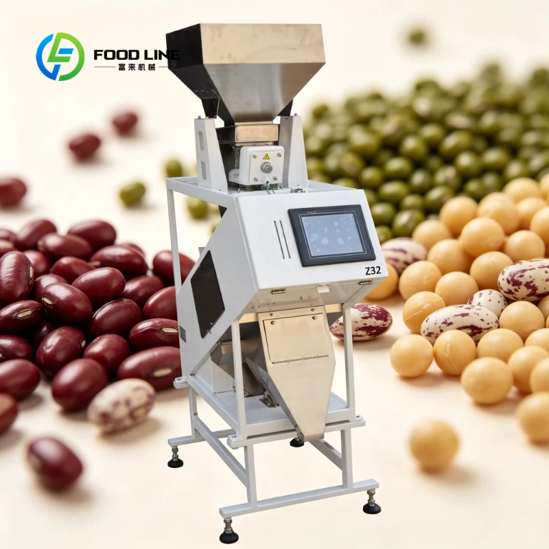 Customized High Precision Grains Rice Peanut Corn Kernel Optical Color Sorter Coffee Beans Sesame Optical Colour Sorting Machine