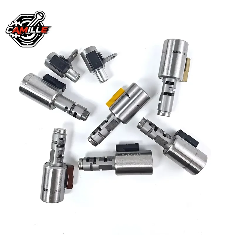8 Pcs 09G Large Valve Solenoids Transmission Solenoid Set For VW Audi Mini 2003-On TF-60SN TF60SN 6-speed High Quality ﻿