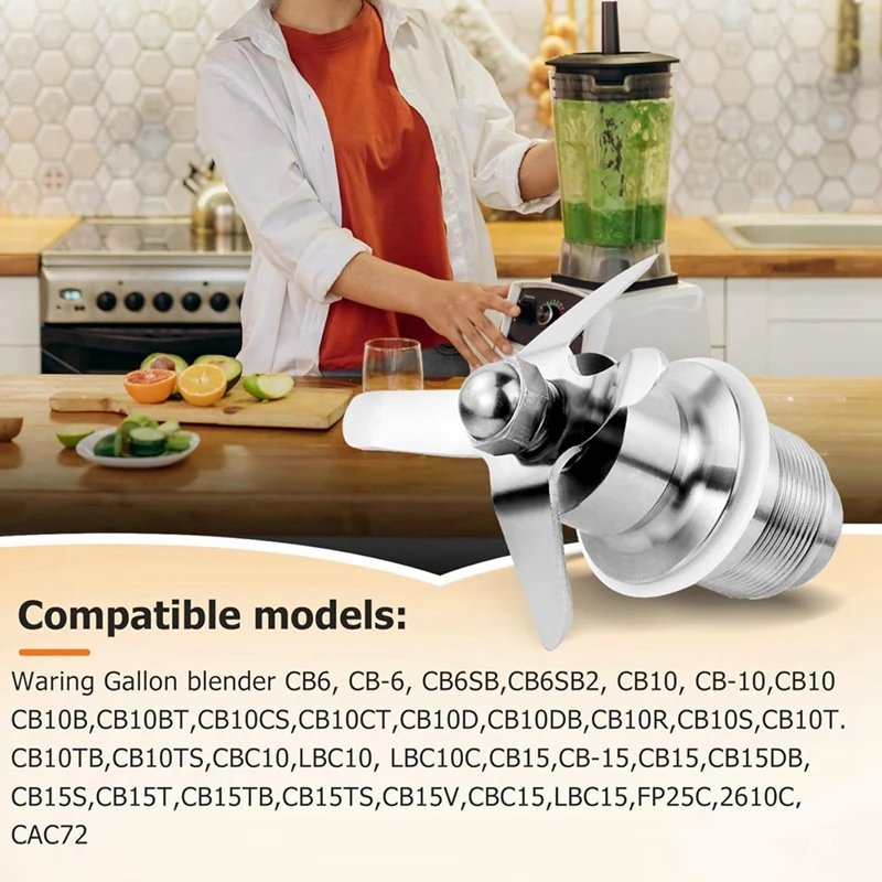 502977   Conjunto de mezcla Conjunto de corte de cuchilla Pieza de licuadora 502977   18396 018396   Compatible para Waring CB6/CB10/CB15