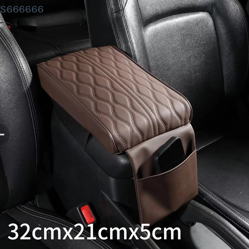 Car Center Console Armrest Box Mat Protective Pad For Truck Vehicles Universal Easy Installation Arm Cover Case Storage Bag