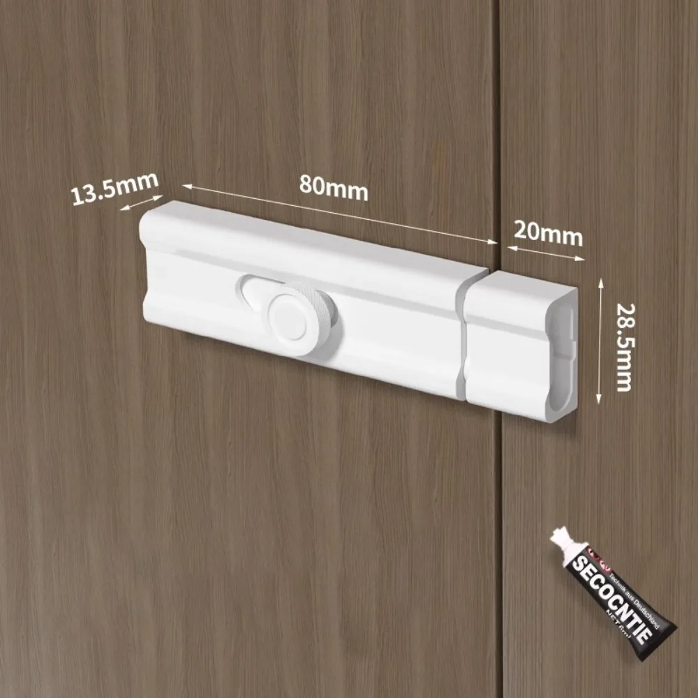 

Durable Anti-theft Luminous Door Buckle No Punching Security Sliding Door Bolt Aluminum Alloy Door Buckle Guard
