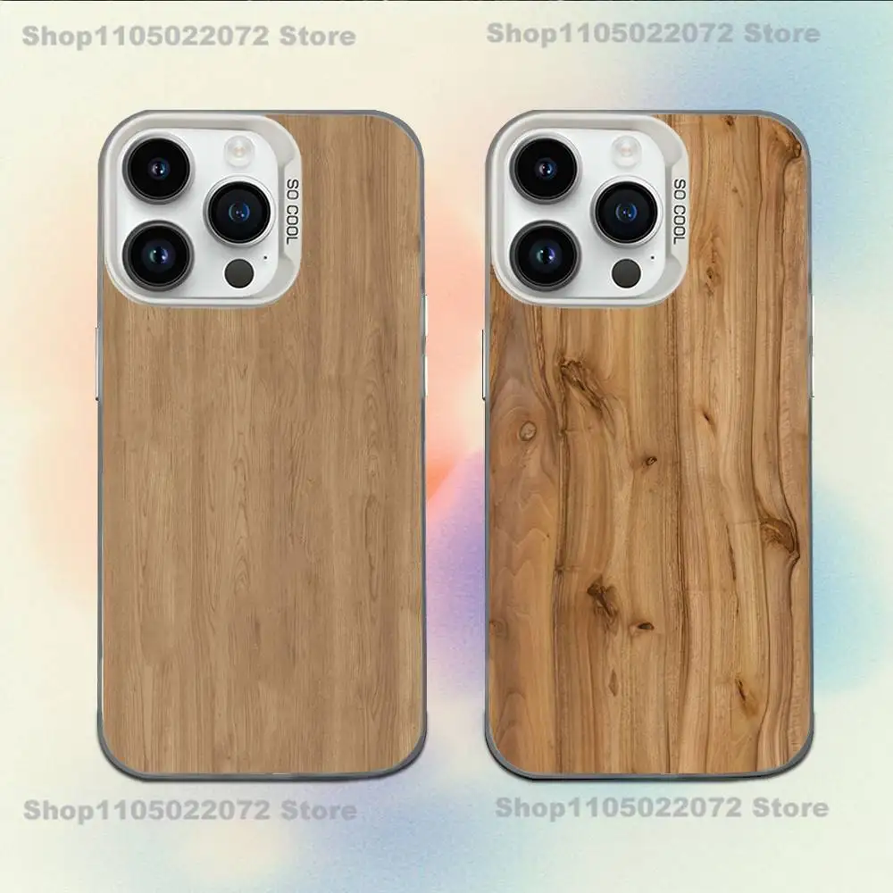 

N-Natural W-Wood-es Phone Case For iPhone 17,16,15,14,13,12,11,Mini,Pro,E,MAX White Candy Matte Shockproof Cover