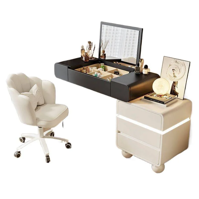

Dresser chest integrated cream wind thickened multi functional new clamshell makeup
