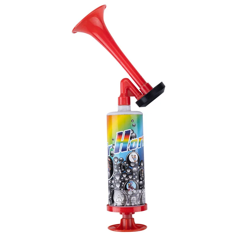 Plastic Pijp Vuvuzela Low Voice Fans Juichen Voetbal Air Horn Light Speaker Cheerleading Fans Hoorns Duwen De Pomp Gas Luchthoorns