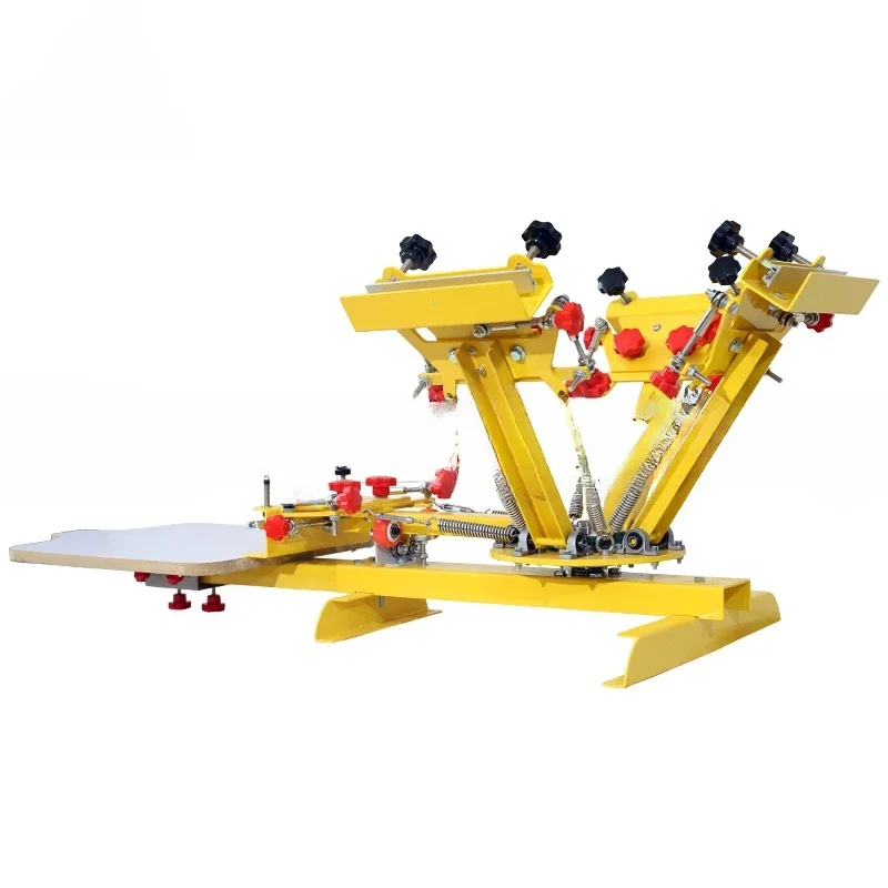 

# Hot For4station Printing Screen Manual 4x1 4 Color Octopus Silkscreen Screen Printer