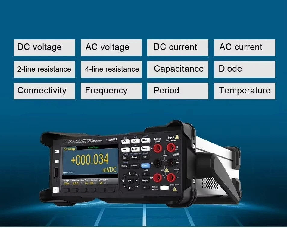 HDM3055/A/B/H/S Digital Desktop Multimeter High Accuracy 5 1/2 30 KS/s Data Acquisition True RMS Temperature Professional