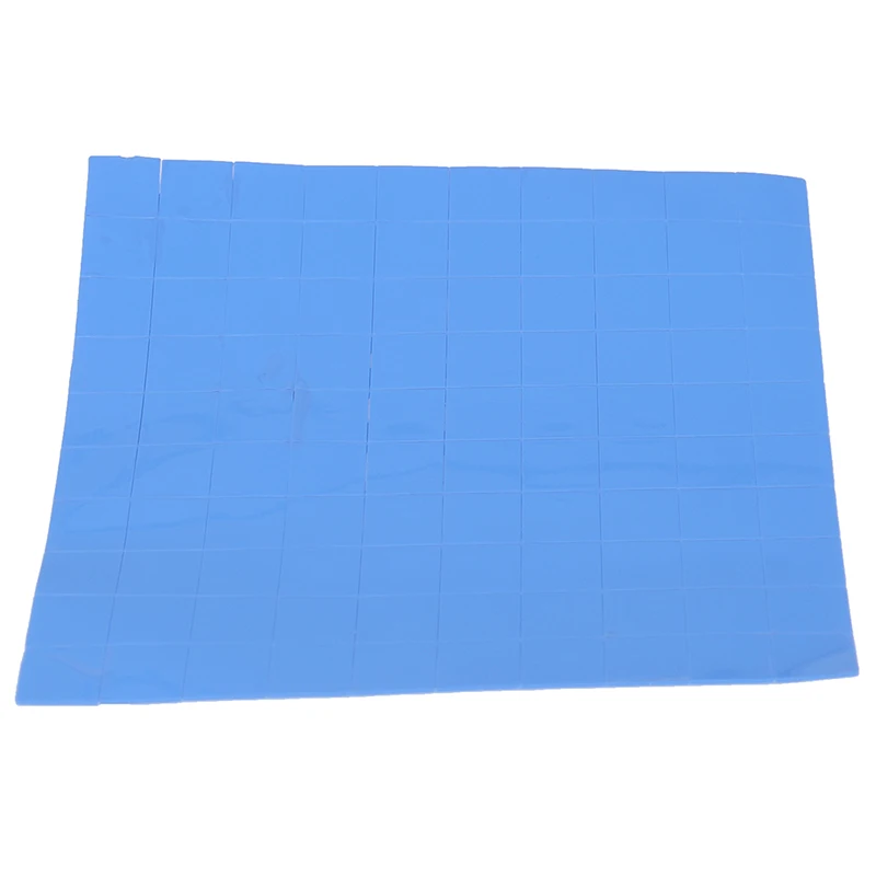 Silicone Pad Térmica para GPU CPU, dissipador de refrigeração, almofadas condutoras, alta qualidade, 10*10*0,5mm, 100PCs