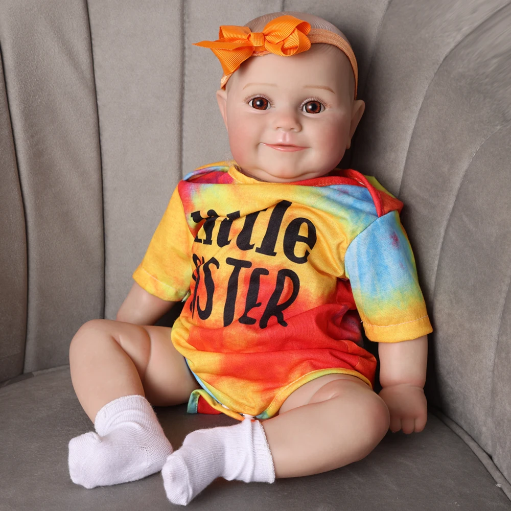 

Mire&Mire 50CM Full Vinyl Hand Painted with Visible Veins Lifelike Bady Doll 3D Skin Tone for Girls Gift