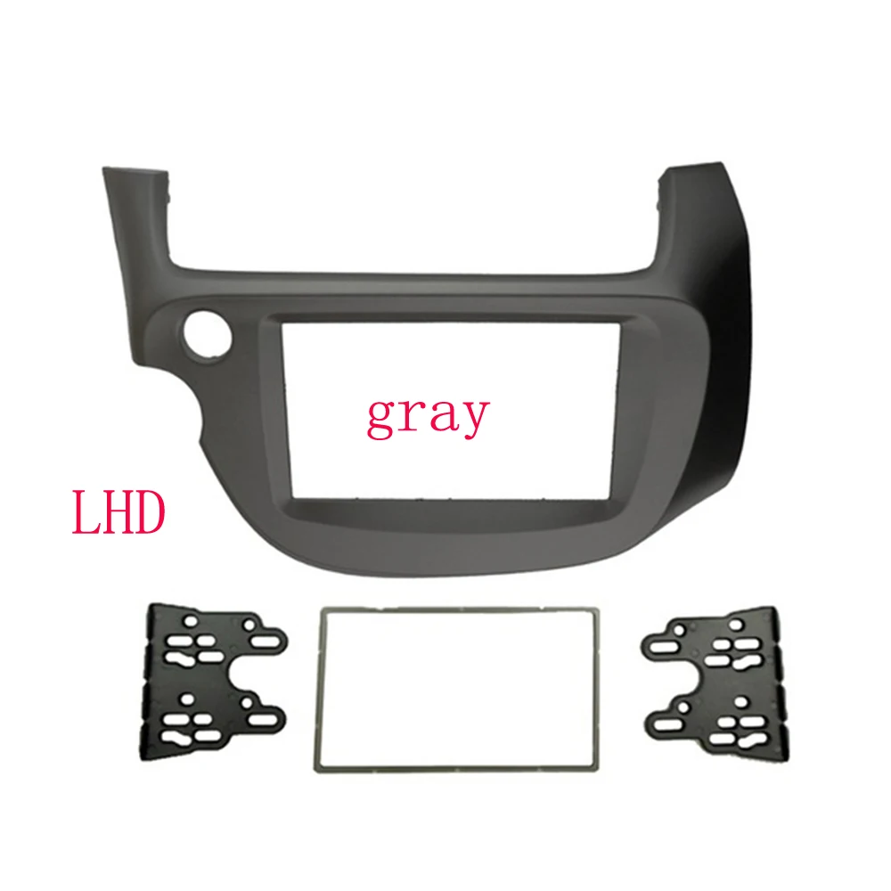 For Honda Jazz Fit 2008-2013 Radio DVD Stereo CD Panel Dash Mounting Double Din Facia Installation Trim Fascia Kit Face Frame