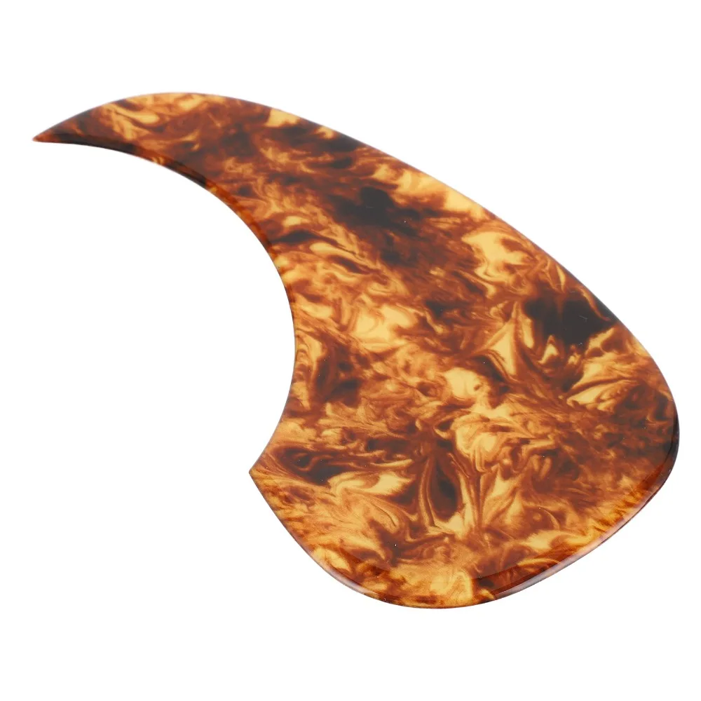 Celluloid Material Guitar Pickguard 2-2.5mm Thickened Amber Color Guitar Protection Accessory Self Adhesive Pickguard