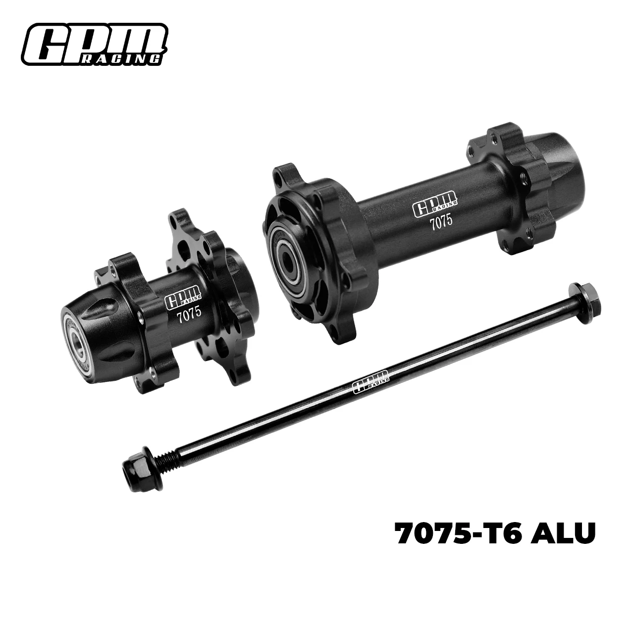 GPM Alu 7075 Front/Rear Wheel Hub Hex Larger Bearings For 1/4 Promoto MX SM  LOSI