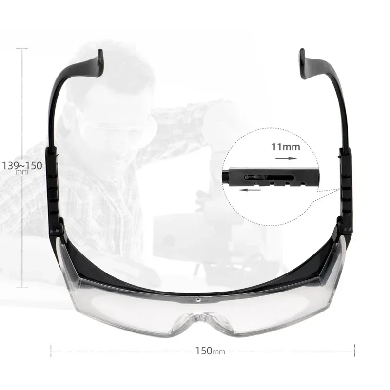 1/2/4 pz moto Anti-Splash protettivo vento antipolvere occhiali protezione degli occhi occhiali da laboratorio occhiali di sicurezza da lavoro ciclismo Glasse