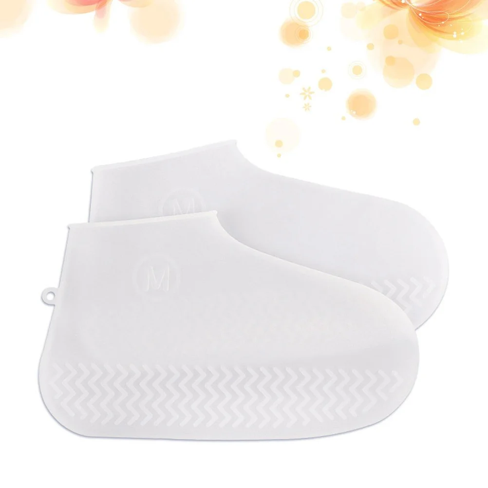 

1 Pair Waterproof Shoe Covers Durable Rainproof Overshoes For Outdoor Mud Snow Travel Anti-Slip Shoe Protector