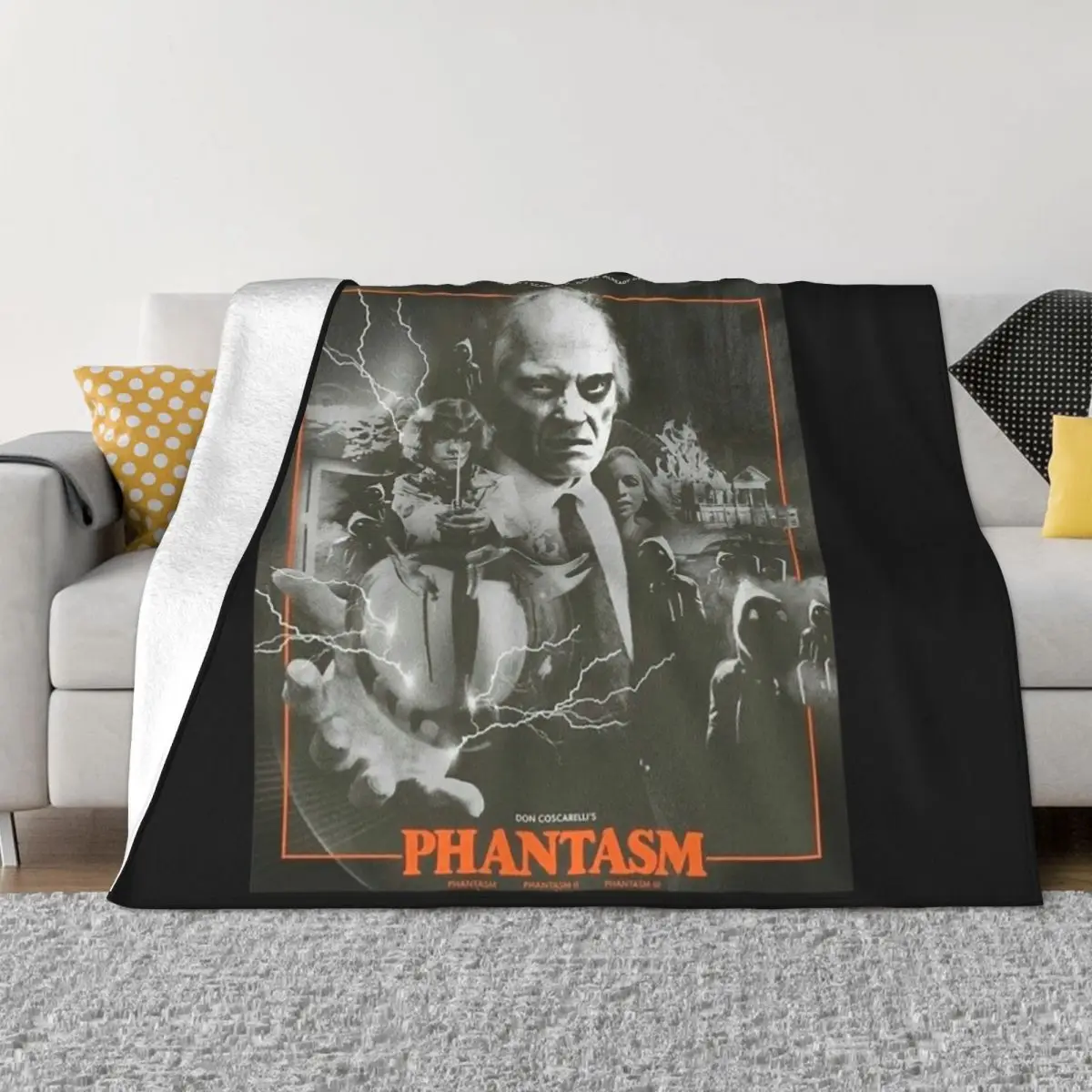 

Birthday Gifts Phantasm Retro Great Model Halloween Retro Wave Throw Blanket Blankets For Sofas Weighted Blanket Polar blanket