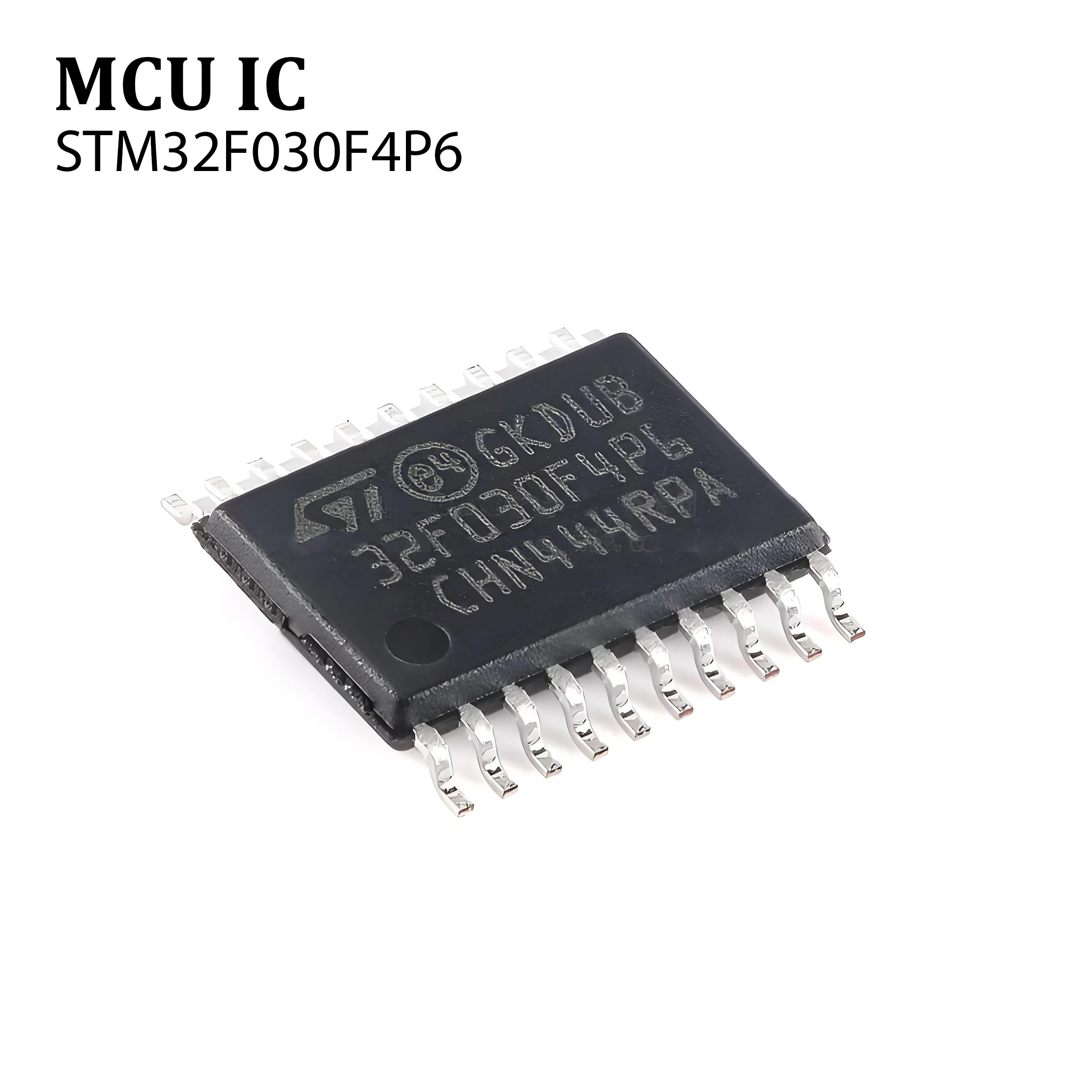 5PCS STM32F030F4P6 TSSOP-20 New and Original STM32F030F4P6TR TSSOP-20 ARM Cortex-M0 32-bit Microcontroller-MCU in stock